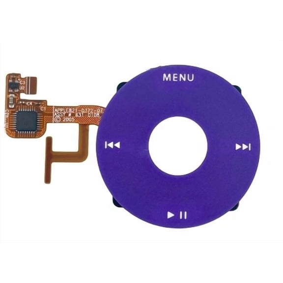 RHEA- Purple Click Wheel Flex For Ipod Classic Video 5Th And 5.5 Gen 30Gb 60Gb 80Gb
