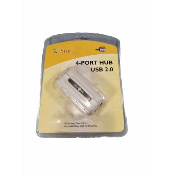 RHEA- Q-Stor Usb 2.0 4-Port High Speed Hub With Usb Cable Model Qu24Wr