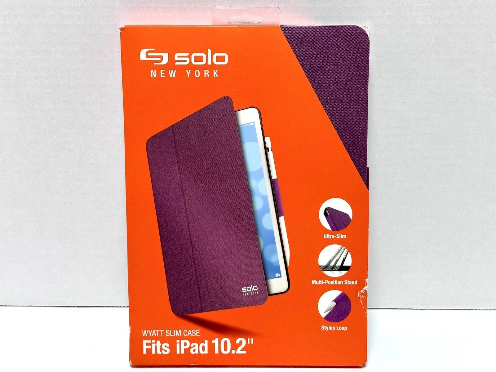 RHEA- Solo New York - Wyatt Slim Case For Ipad 10.2" Mauve Purple