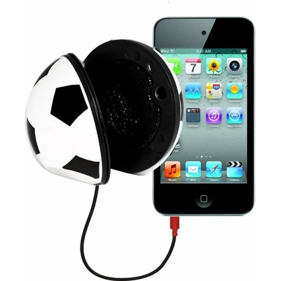 RHEA- Soundlogic Xt Rechargeable Folding Mini Portable Sports Ball Speaker, Soccer