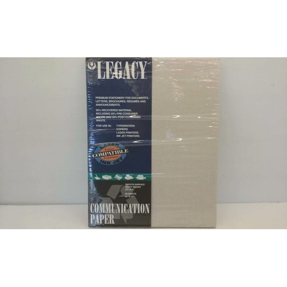 RHEA- Strathmore Legacy 32-080 Stationery, Marble Rose, 80 Count, 8-1/2X11, Nib