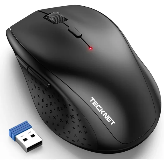 RHEA- Tecknet Wireless Mouse 2.4G Usb | 6-Level 4800 Dpi | 30-Month Battery Life