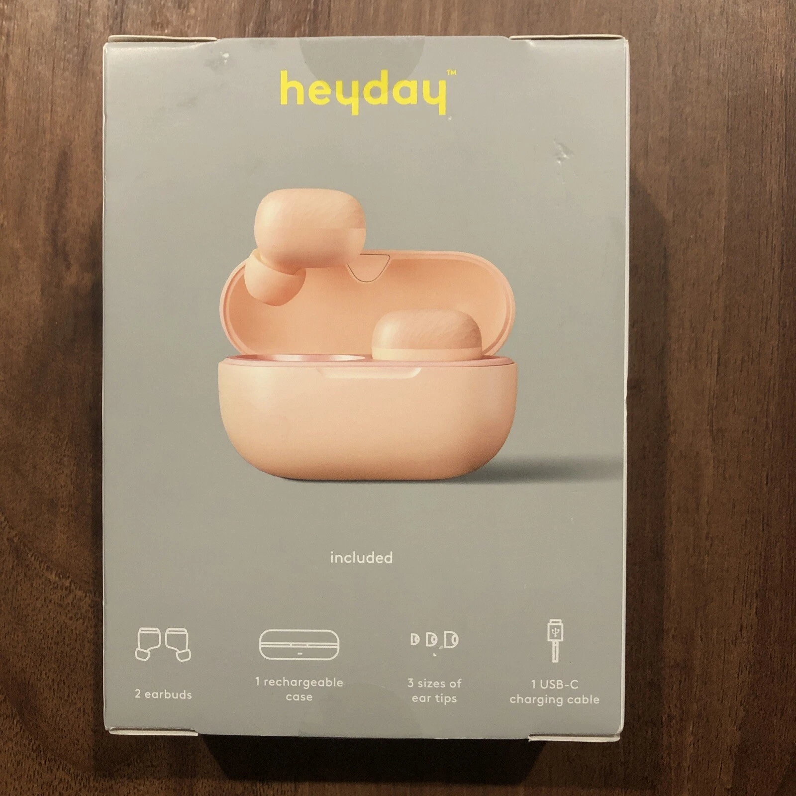 RHEA- True Wireless Bluetooth Earbuds - Heyday- Peach Cream
