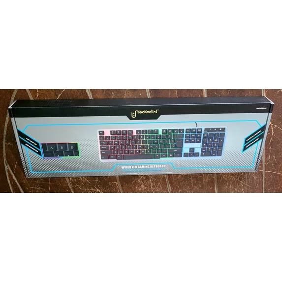 RHEA- Unlocked Wired Led Gaming Keyboard ~Universal~ (17" X 5.2" X 1.1") #Gakb-0001