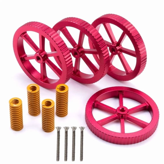 RHEA- Upgraded Metal Leveling Knobs With Hot Bed Springs For Ender 3/3 Pro/3 V2...