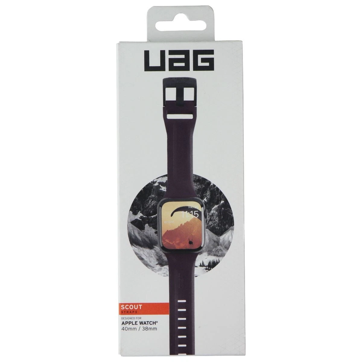 RHEA- Urban Armor Gear Uag Scout Series Straps For Apple Watch (40Mm/38Mm) - Eggplant