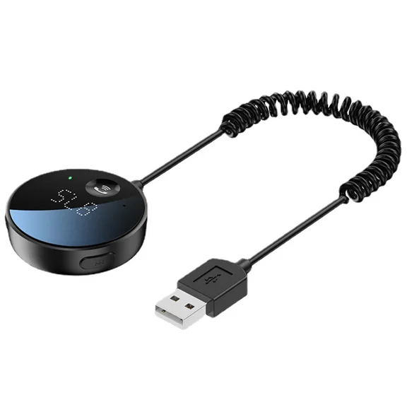 RHEA- Usb Bluetooth 5.0 Wireless Car Fm Transmitter Aux Stereo Audio Receiver Adapter