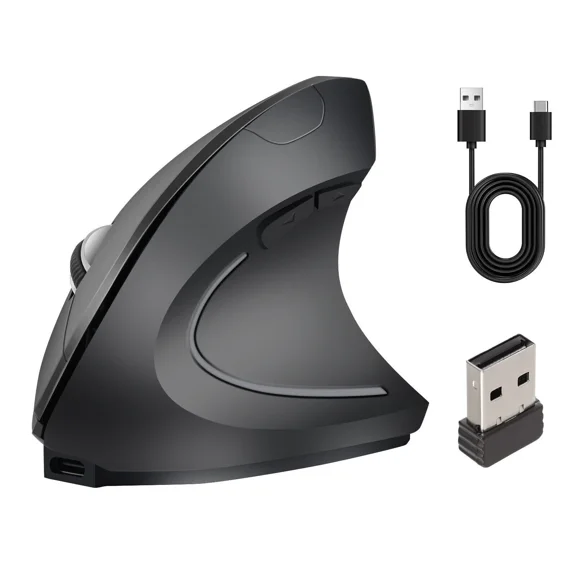 RHEA- Vertical Mouse Ergonomic 2.4Ghz Wireless, 3 Adjustable Dpi 800/1200/1600