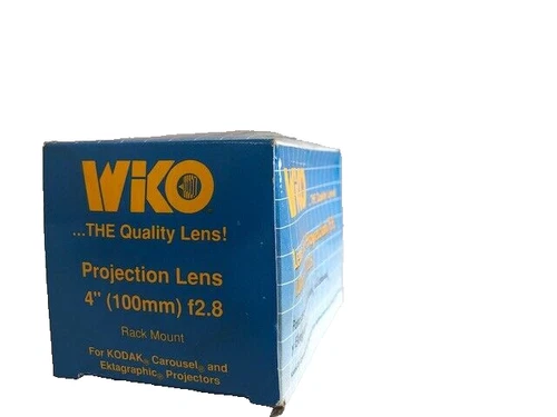 RHEA- Wiko Projection Lens/ F.F. 4" (100Mm) F2.8 Kodak Carousel Ektagraphic Projector
