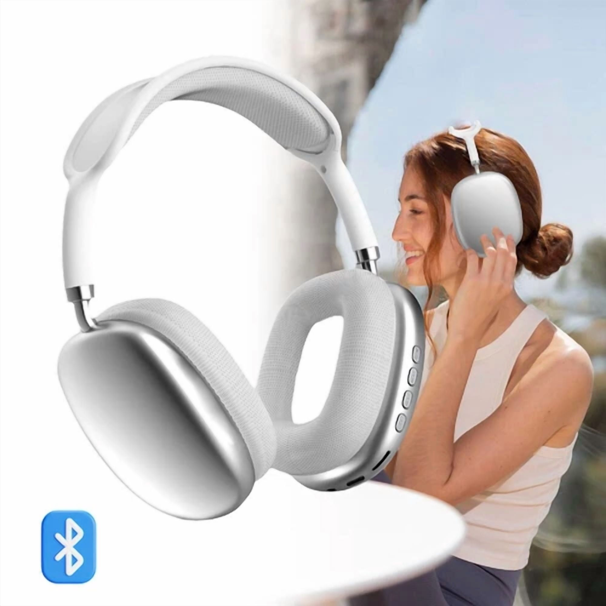 RHEA- Wireless Bluetooth Headphones, Noise Cancelling Over-Ear, Stereo Sound, Hd Mic