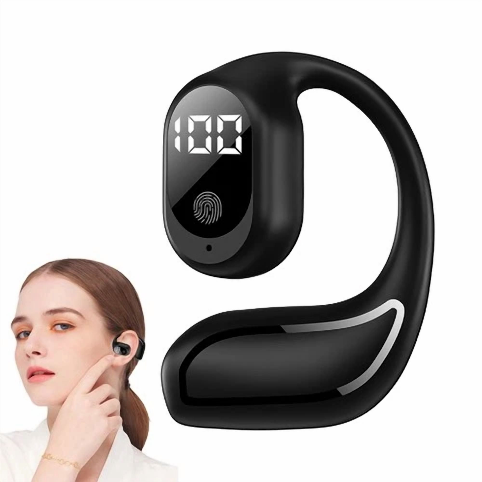 RHEA- Wireless Headphones Bone Conduction Headset Sports Bass Noise Reduction Earphone