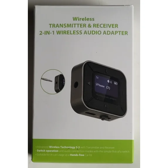 RHEA- Wireless Transmitter & Receiver 2-In-1 Wireless Audio Adapter