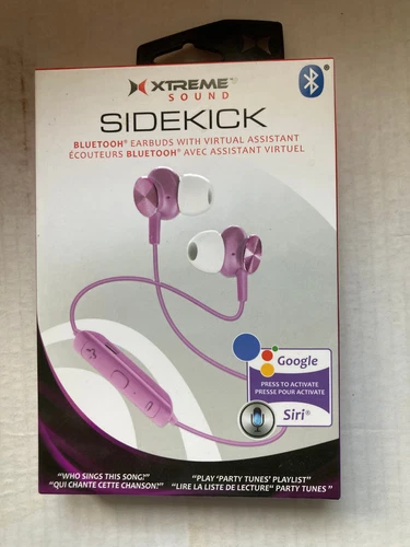 RHEA- Xtreme Sound Sidekick Bluetooth Earbuds With Virtual Assistant (Lilac)