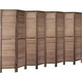 RHF 8 Panel Room Divider Room Dividers and Folding Privacy Screens Wood