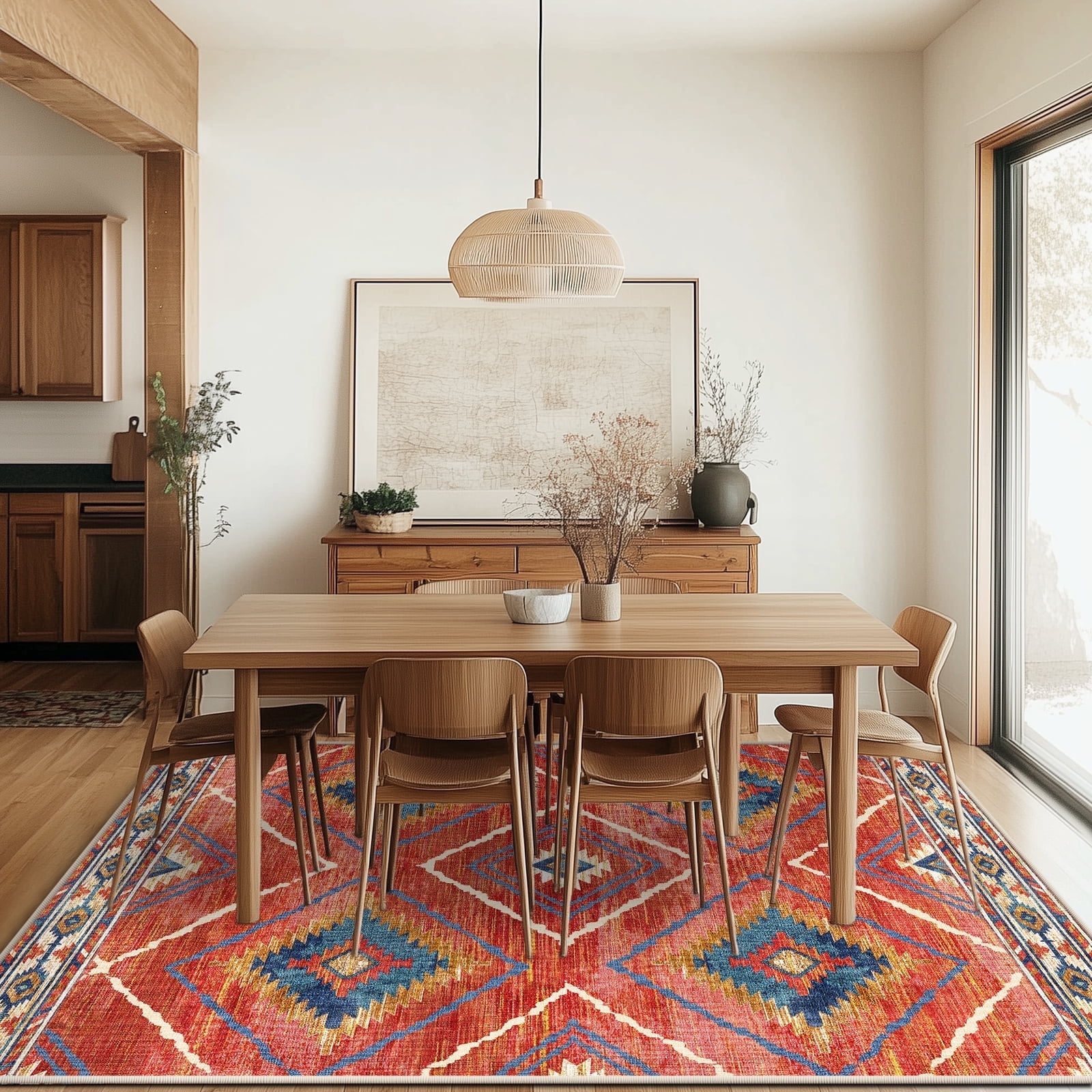 8'x10' Area Rugs for Living Room, Machine Washable Non-Slip Carpet ...