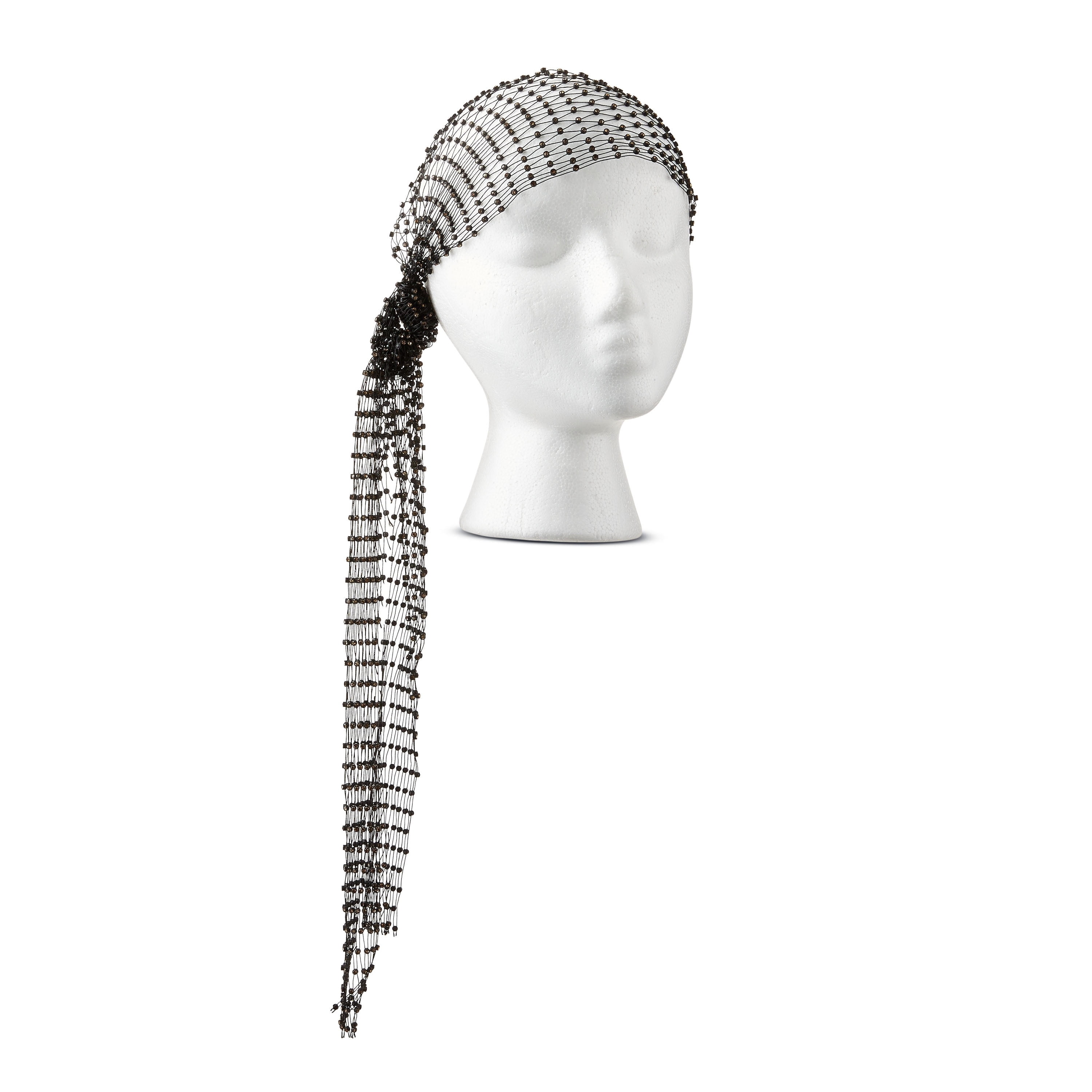 Bling Scarf Costume Accessory for Adults, Black and Gold, Halloween by Way To Celebrate