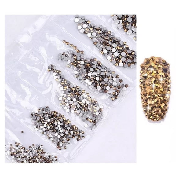 RHINESTONES - GOLD LEAF
