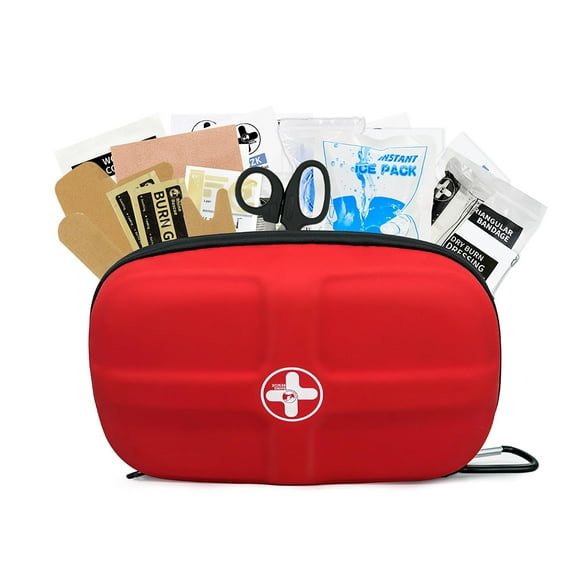 RHINO RESCUE Emergency First Aid Kit, 118 Pieces, Waterproof, Portable Medical Supplies for Travel, Home, Car