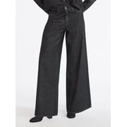 Scoop Women’s and Women’s Plus Rhinestone Embellished Wide Leg Jeans, Sizes 0-26W