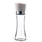 RHKT Premium Salt and Pepper Grinder Set of 2 - Two Refillable Stainless Steel Sea Salt & Spice Shakers with Adjustable Coarse Mills - Easy Clean Ceramic Grinders,White,Glass,1PC,Grinder