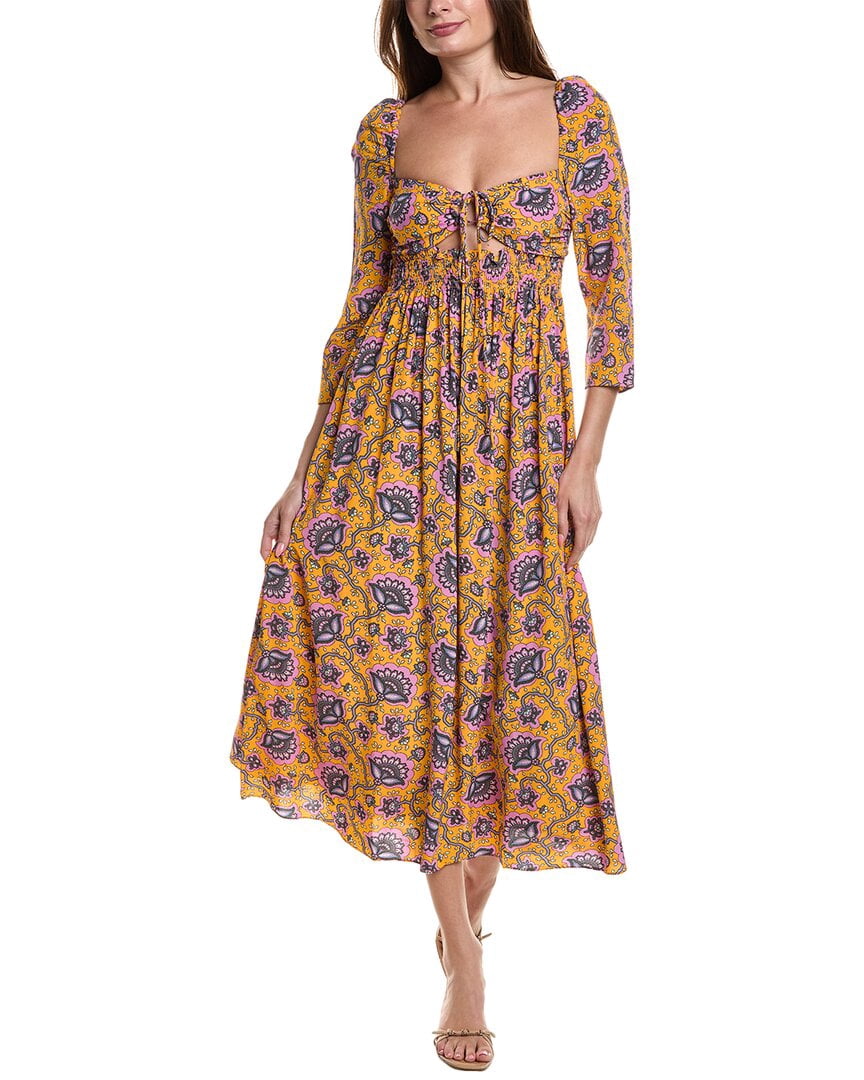 RHODE womens Phoenix Midi Dress, 0 - Walmart Business Supplies