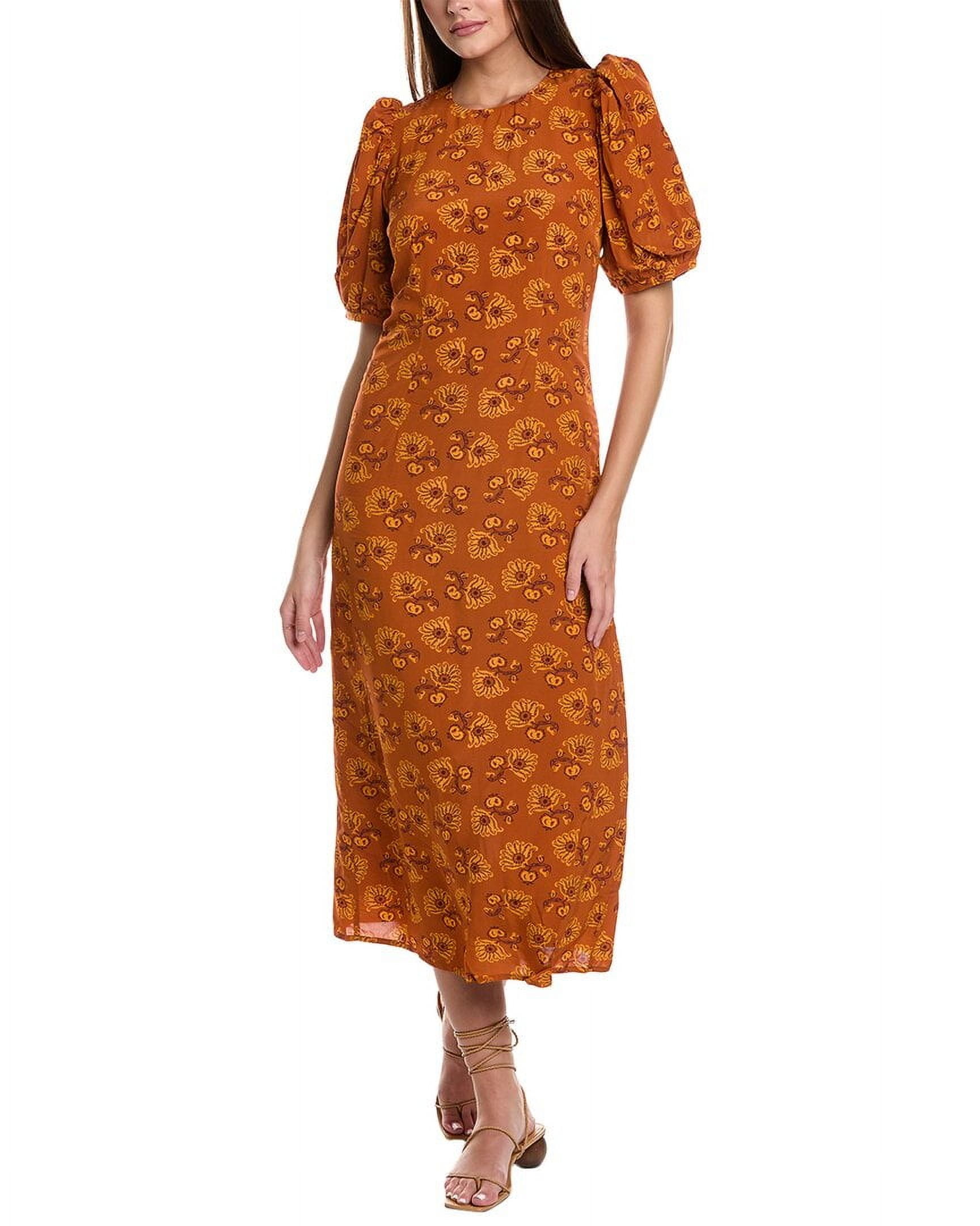 rhode orange dress RHODE Ramona Midi Dress