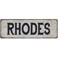 thumbnail image 1 of RHODES Vintage Look Rustic Chic Metal Sign 6x18 106180036455, 1 of 1