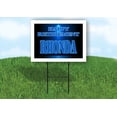 thumbnail image 1 of RHONDA RETIREMENT BLUE 18 in x 24 in Yard Sign Road Sign with Stand, 1 of 4