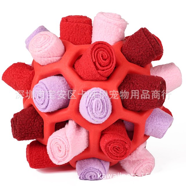 RHOO Explosions Pet Smell Fried Ball Toy Dog Blind Box Hidden Rubber