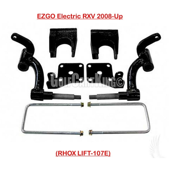 RHOX 6" Drop Spindle Lift Kit for EZGO RXV Electric 2008-2013(Feb 1st) Golf Cart
