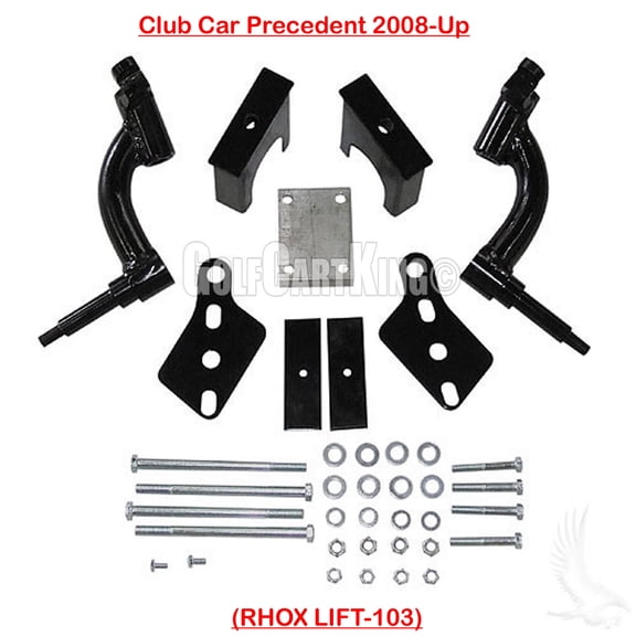 RHOX 6 inch Drop Spindle Lift Kit Club Car Precedent Golf Cart