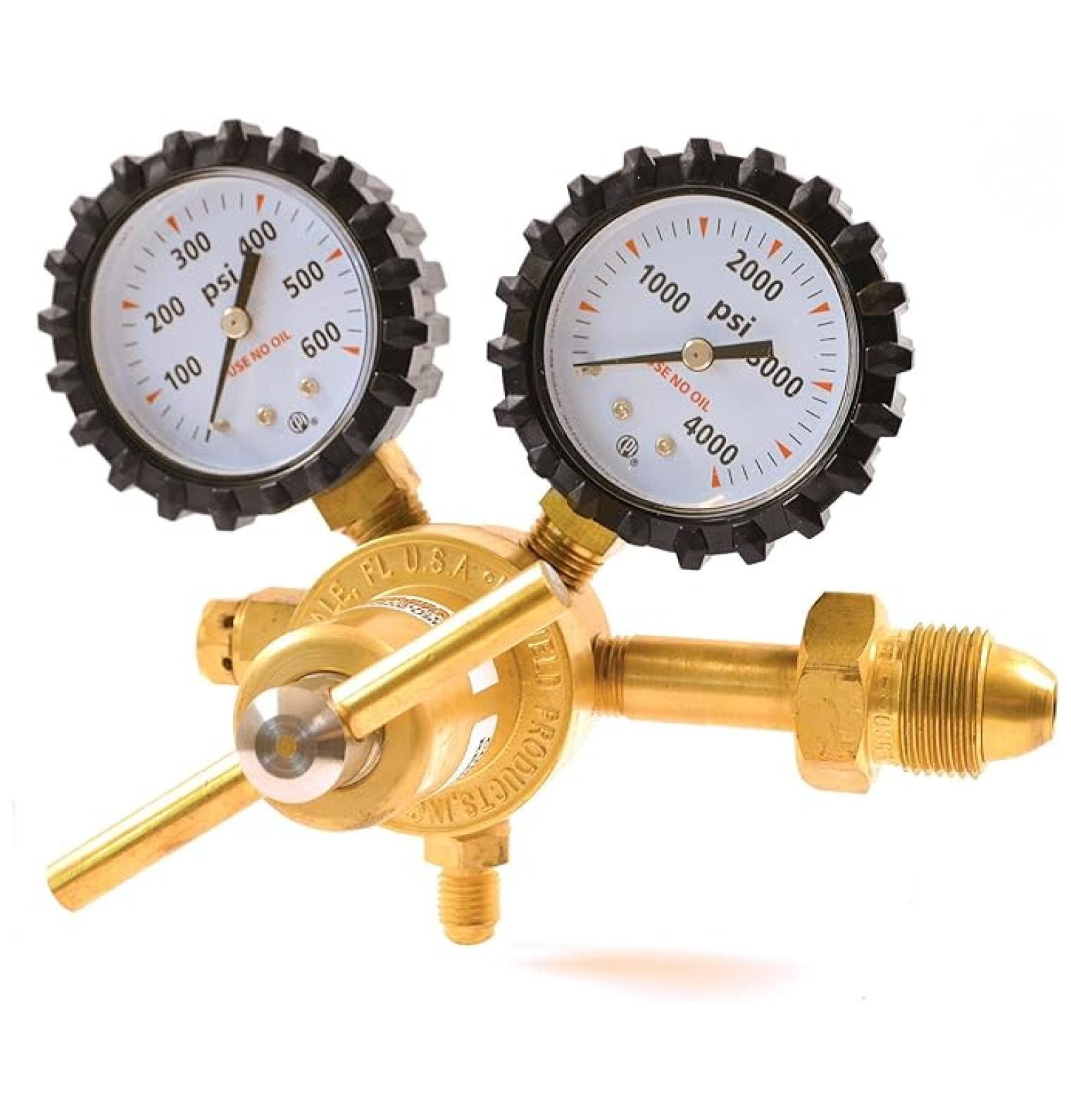 RHP400 Nitrogen Regulator with 0-400 PSI Delivery Pressure, CGA580 Inlet Connection and 1/4-Inch Male Flare Outlet Connection