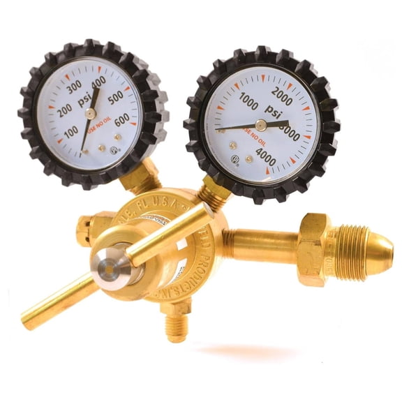 RHP400 Nitrogen Regulator with 0-400 PSI Delivery Pressure, CGA580 Inlet Connection and 1/4-Inch Male Flare Outlet Connection