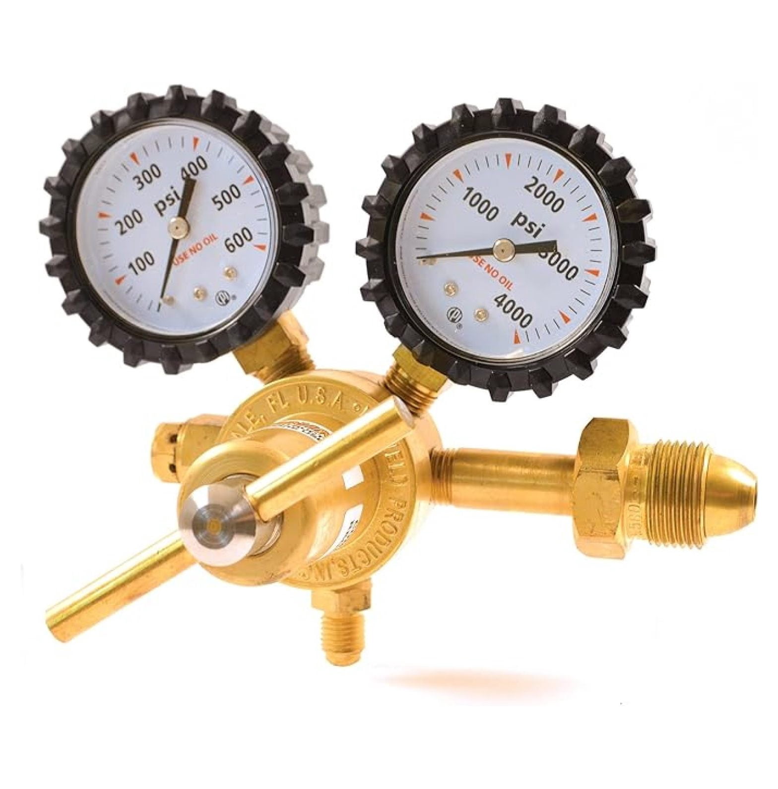 RHP400 Nitrogen Regulator with 0-400 PSI Delivery Pressure, CGA580 Inlet Connection and 1/4-Inch Male Flare Outlet Connection