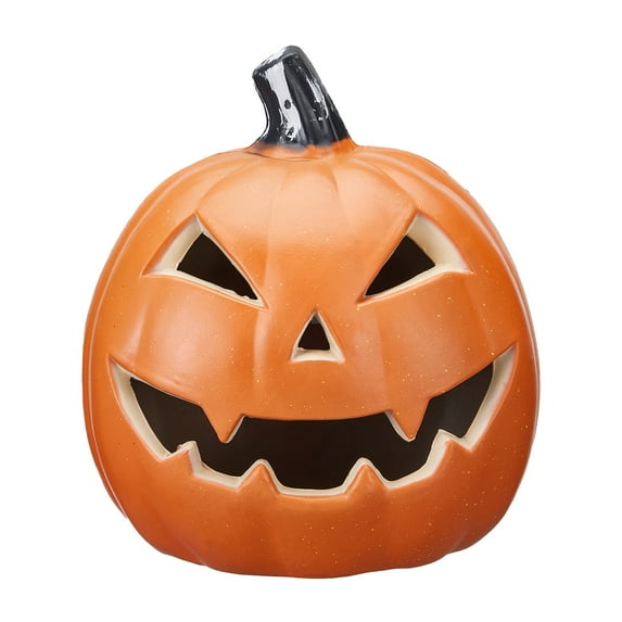 RHWHOGLL Pumpkin LED Lights,Orange Pumpkin Lights LED Battery Operated Decor, Jack-O-Lantern,Outdoor Pumpkin Creative Lantern ,Front Door Decor Angry