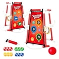 thumbnail image 1 of RHcon 2-in-1 Pool Basketball Hoop Set, Floating Pool Toys with Rings,Toss Balls Games, Outdoor Summer Basketball Game at Swimming Poolside for Kids Ages 4-12 Adults Family Fun, 1 of 9