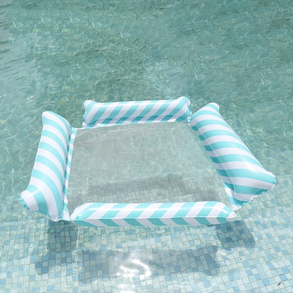 RHcon New Water Hammock Recliner Inflatable Floating Mattress Sea Ring Swimming Pool Party Recliner Swimming,48x48 Inch