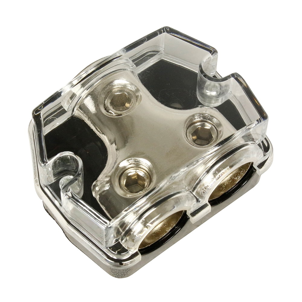 RI Audio Distribution Block 0 Gauge In Two 0 4 Gauge Out Car Audio Power Ground Walmart