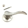 thumbnail image 1 of RI-KEY SECURITY Dummy Closet Door Lock Lever Handle New Wave Style Satin Stainless Steel LH, 1 of 1