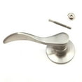 thumbnail image 1 of RI-KEY SECURITY Dummy Closet Door Lock Lever Handle New Wave Style Satin Stainless Steel RH, 1 of 2