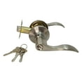 thumbnail image 1 of RI-KEY SECURITY Lever Door Lock Entry Keyed Cylinder Wave Handle 3 Keys Stainless Steel Finish SC RH, 1 of 9