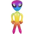 thumbnail image 1 of RI Novelty Outerspace Extra-terrestrial Galaxy Rainbow Alien Inflatable 36", 1 of 2