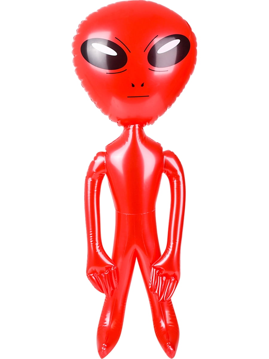 RI Novelty Outerspace Extra-terrestrial Galaxy Red Alien Inflatable 36"