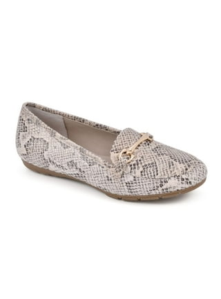 Coach womens olive sand printed snake closed toe loafers sale