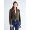thumbnail image 1 of Scoop Women's and Women's Plus Ribbed Back Blazer, Sizes XS-4X, 1 of 6