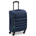 thumbnail image 1 of United Colors of Benetton x Delsey Paris Ribbed Softside 20" Carry-on Expandable Spinner Luggage, Navy, 1 of 5