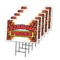 thumbnail image 1 of RIBBON FRIES 5 Pack Of 12" x 16" Yard Sign & Stake | Advertise Your Business | Stake Included Image On Both Sides | Made in The USA, 1 of 3