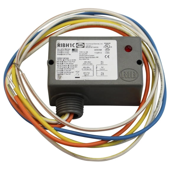 RIBH1C Enclosed Relay 10A, SPDT, 10-30VAC/DC/208-277VAC RIB