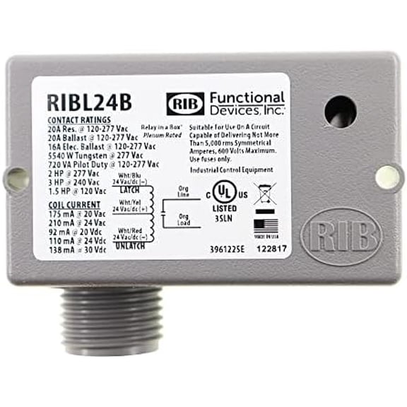 RIBL24B | FDI | Enclosed Relay Latching 20Amp 24Vac/dc