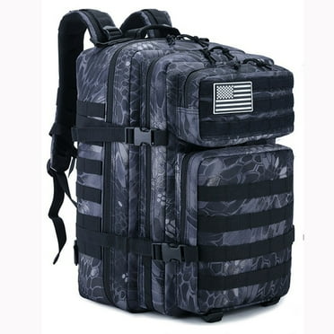 RIBONGZ 50L Camping Backpack Large Multifunction Outdoor Sport Rucksack Molle Bag Backpacks